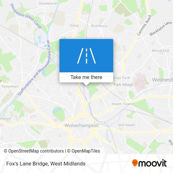 Fox's Lane Bridge map