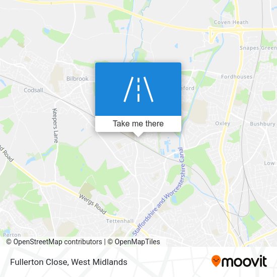 Fullerton Close map