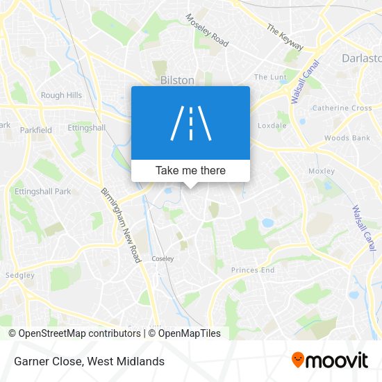 Garner Close map