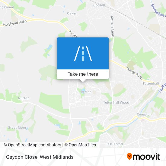 Gaydon Close map