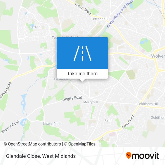 Glendale Close map