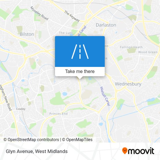 Glyn Avenue map