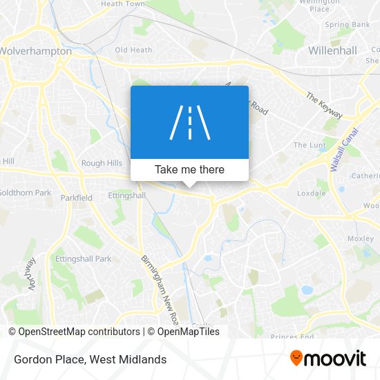 Gordon Place map