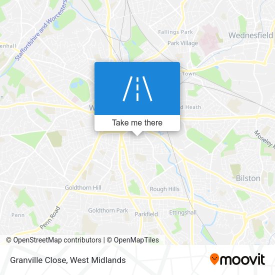 Granville Close map