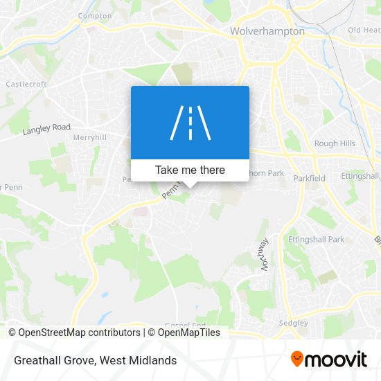 Greathall Grove map