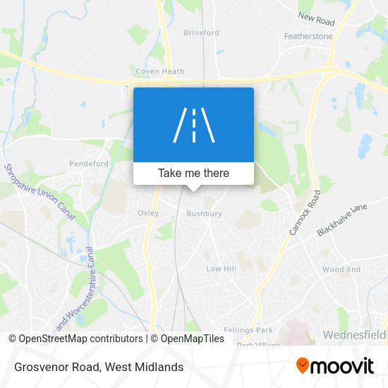 Grosvenor Road map
