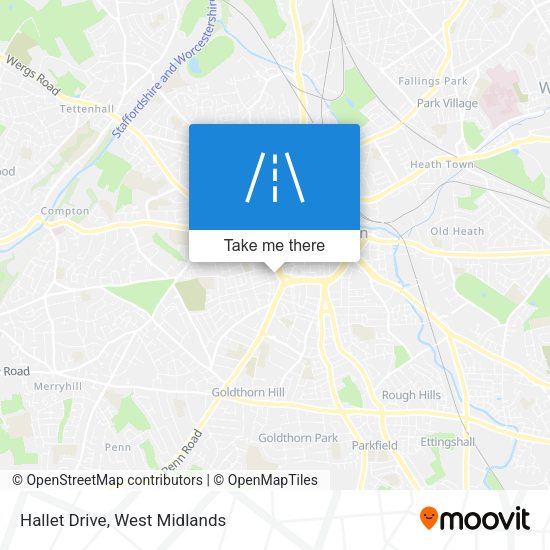 Hallet Drive map