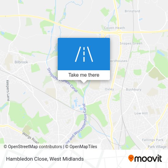 Hambledon Close map