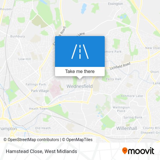Hamstead Close map