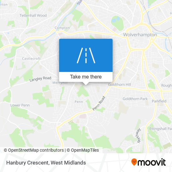 Hanbury Crescent map