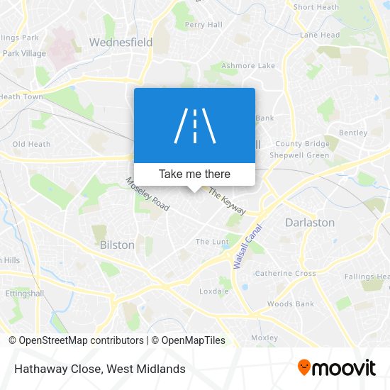 Hathaway Close map