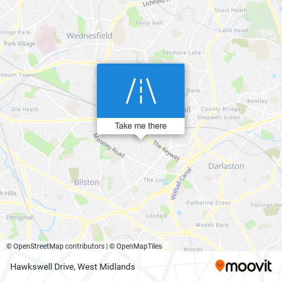 Hawkswell Drive map