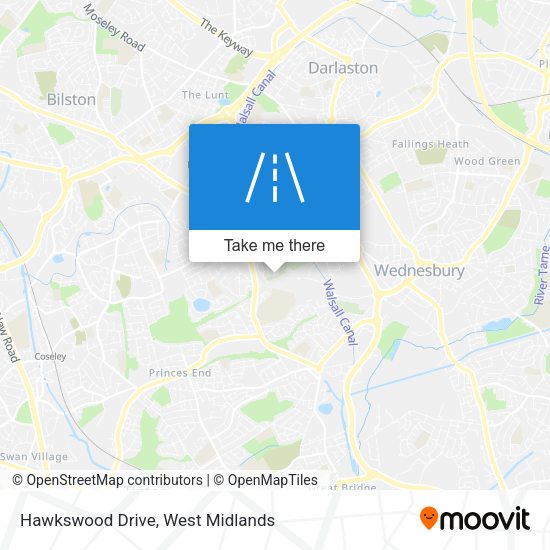 Hawkswood Drive map