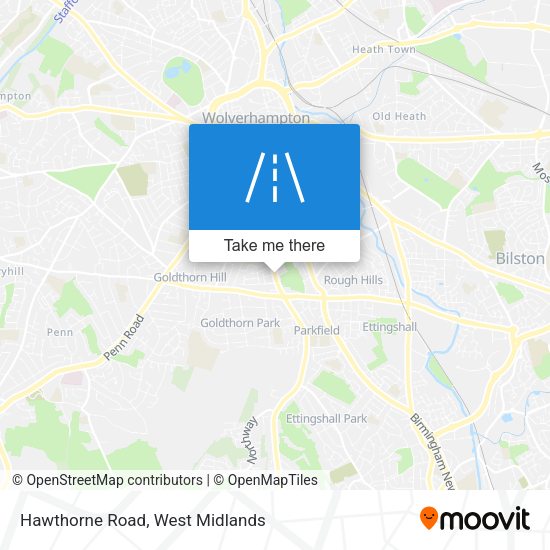 Hawthorne Road map