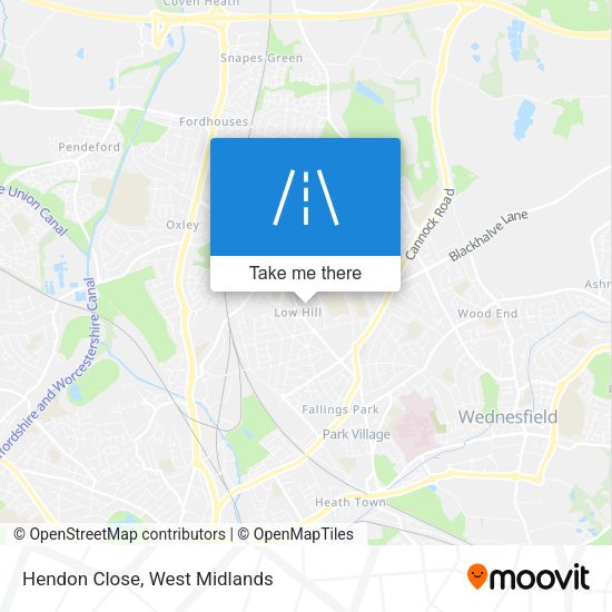 Hendon Close map
