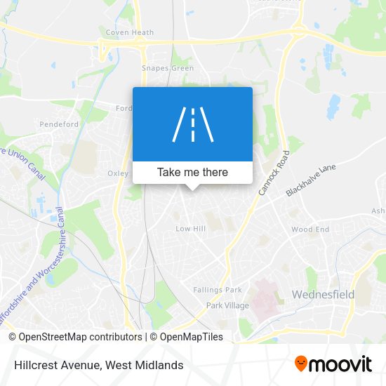 Hillcrest Avenue map