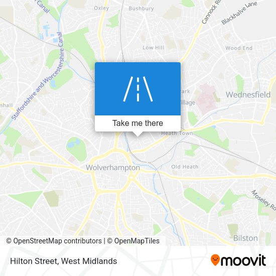 Hilton Street map
