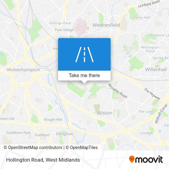 Hollington Road map