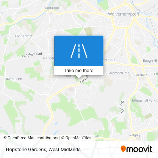 Hopstone Gardens map