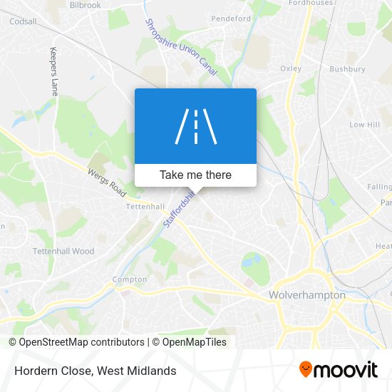 Hordern Close map