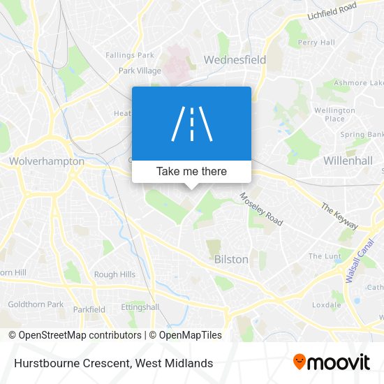 Hurstbourne Crescent map