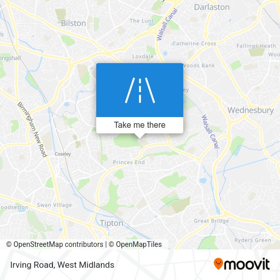 Irving Road map