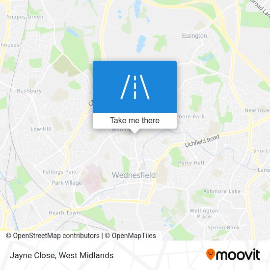 Jayne Close map
