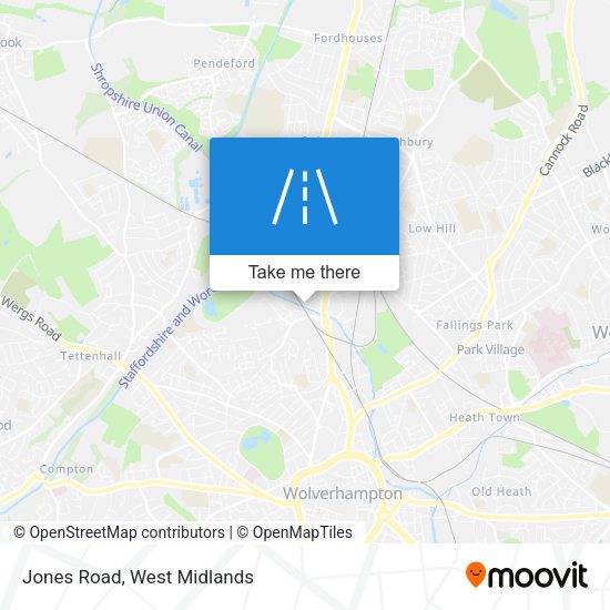 Jones Road map