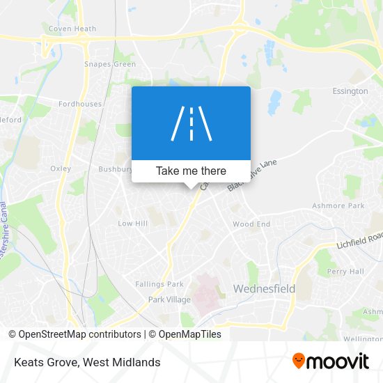 Keats Grove map