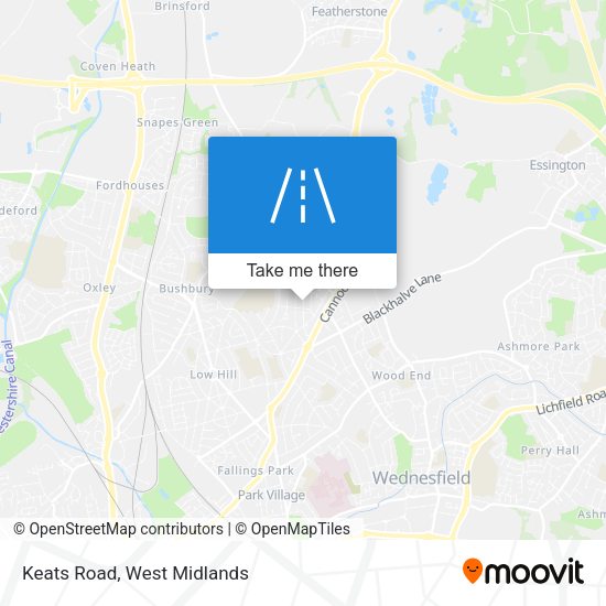 Keats Road map