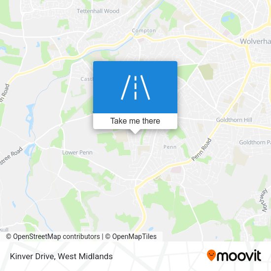 Kinver Drive map