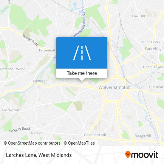 Larches Lane map