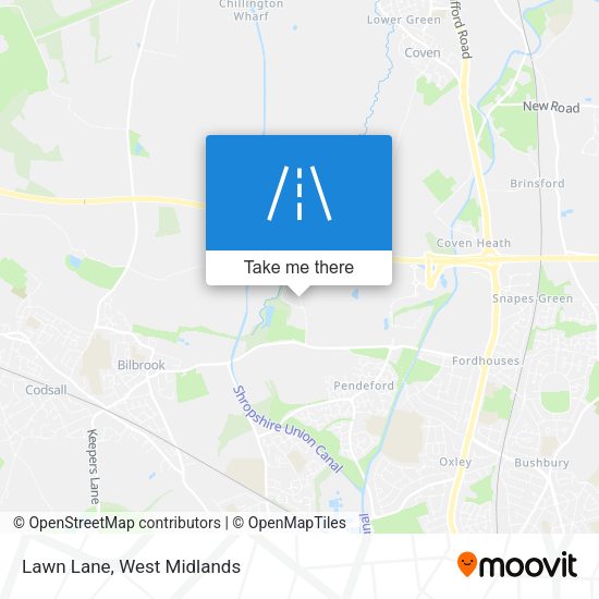 Lawn Lane map