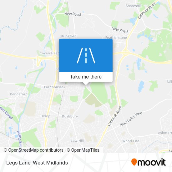 Legs Lane map