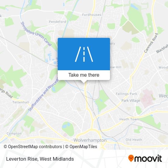 Leverton Rise map