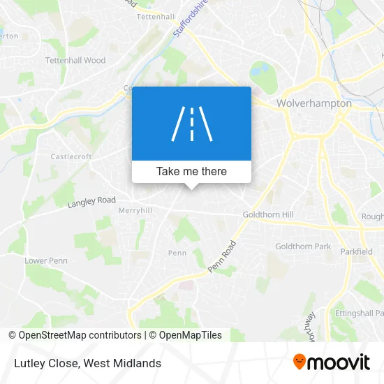 Lutley Close map