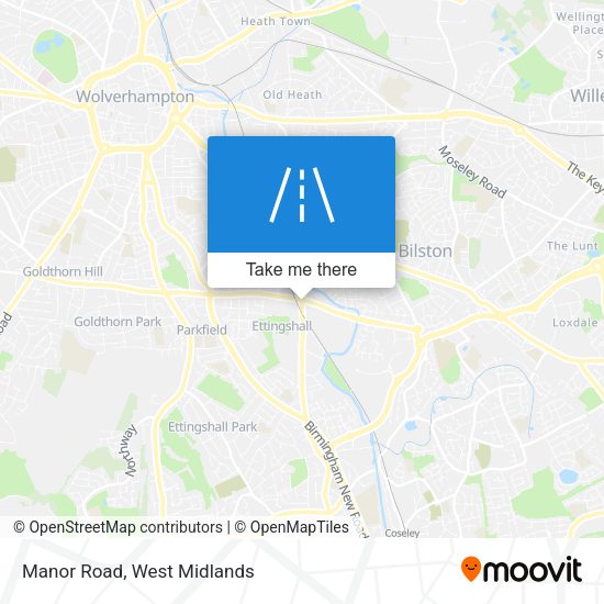 Manor Road map