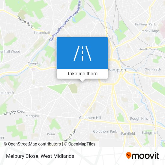 Melbury Close map