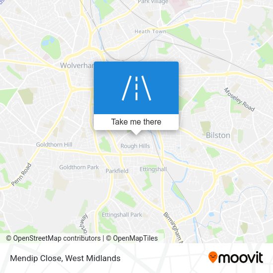 Mendip Close map