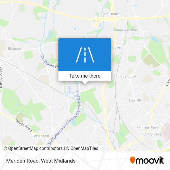 Meriden Road map