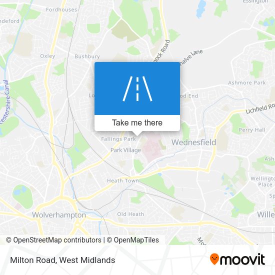 Milton Road map