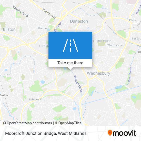 Moorcroft Junction Bridge map