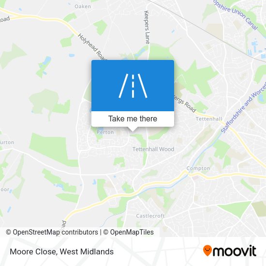 Moore Close map