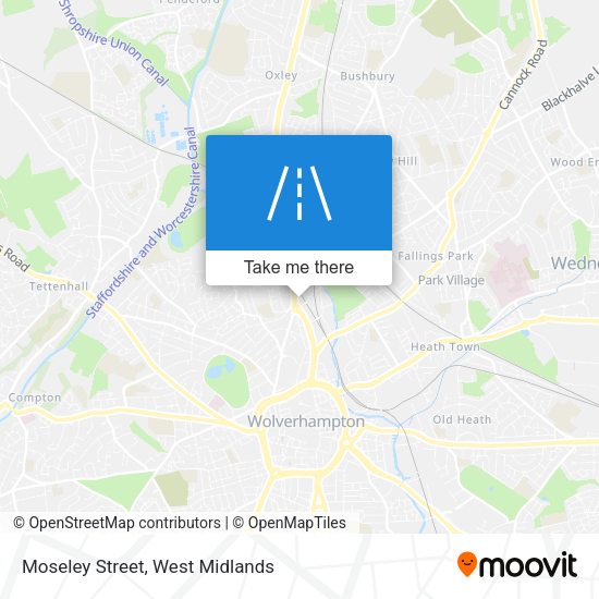 Moseley Street map