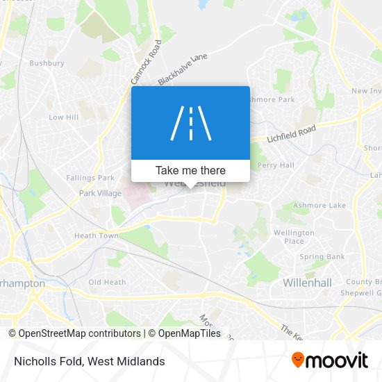 Nicholls Fold map