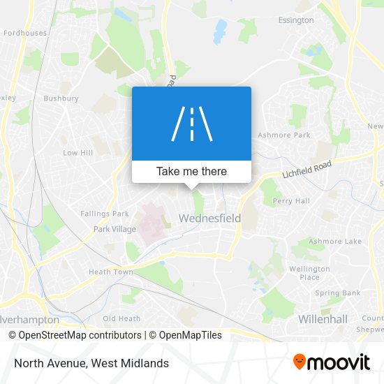 North Avenue map