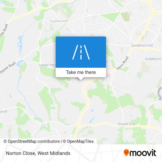 Norton Close map
