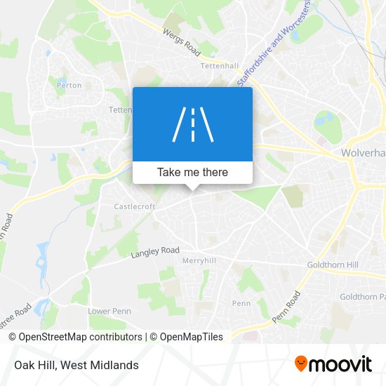 Oak Hill map