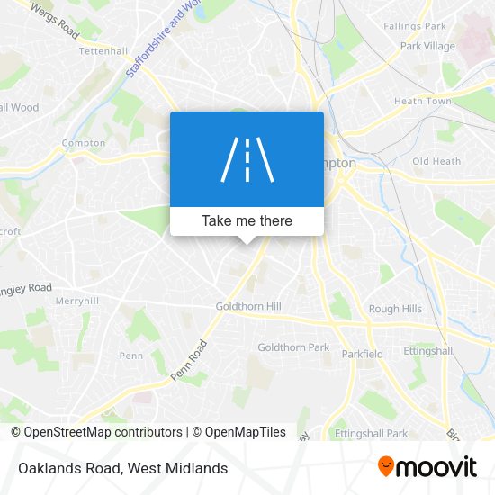 Oaklands Road map