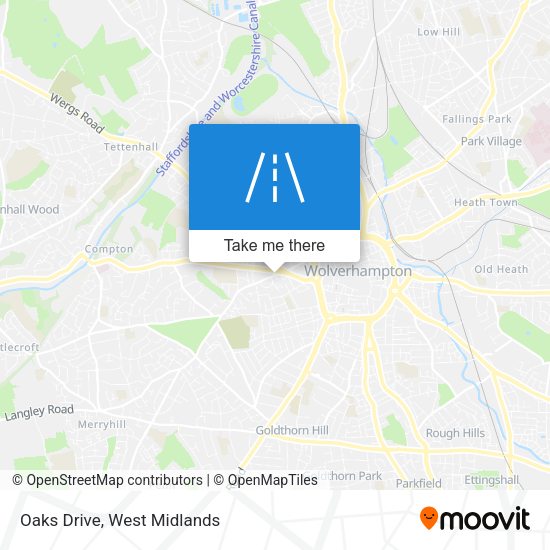 Oaks Drive map